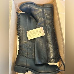 Sofft leather tall calf length boots. Size 8